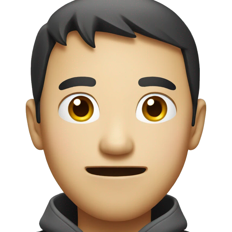 Smiling Chinese man have a surprised emoji