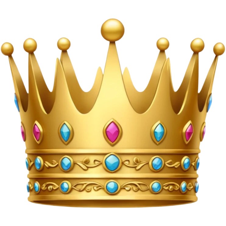 Crown text art  emoji