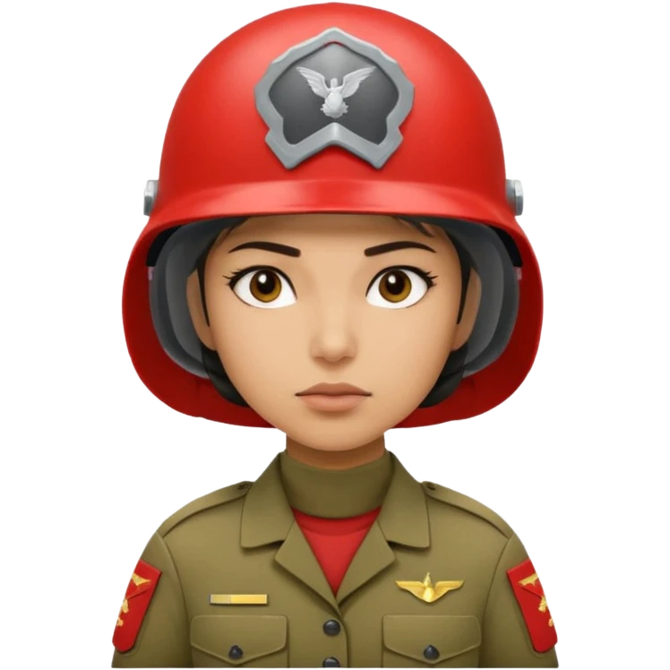 Female US Marine soldier with Lightweight helmet  emoji
