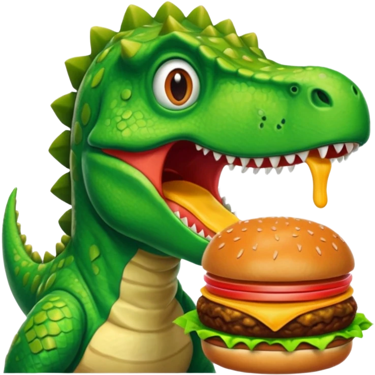 Dinosaur at McDonald’s emoji