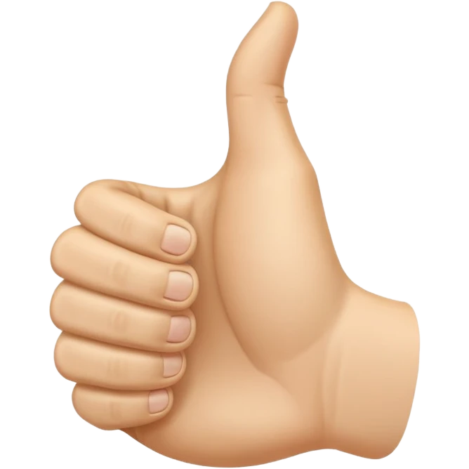 thumbs up hand emoji