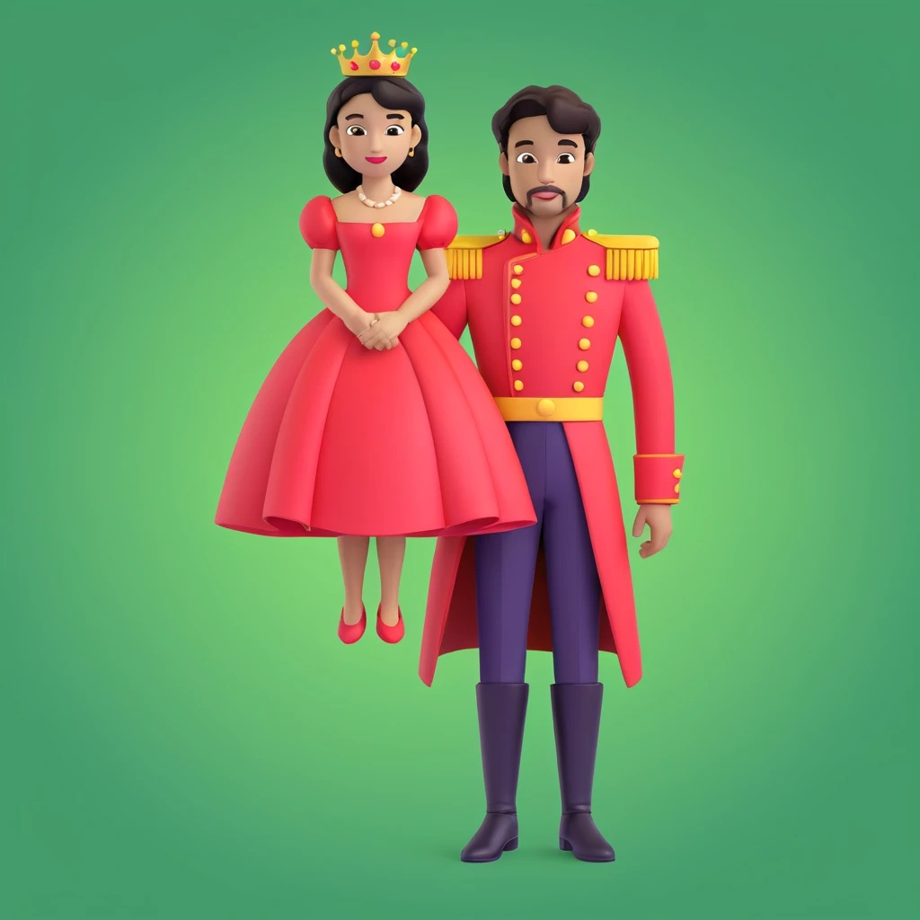 prince in red dress, royaqle background emoji