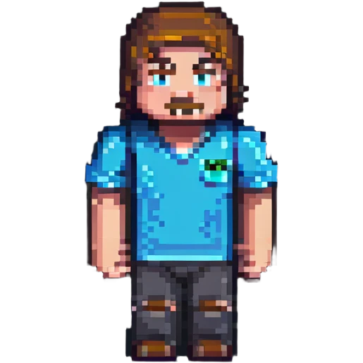 minecraft steve character emoji
