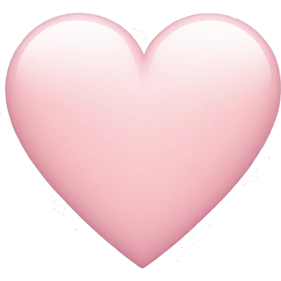 light pink heart emoji