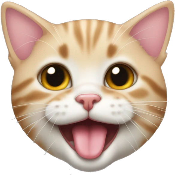Kitten face with tongue sticking out emoji