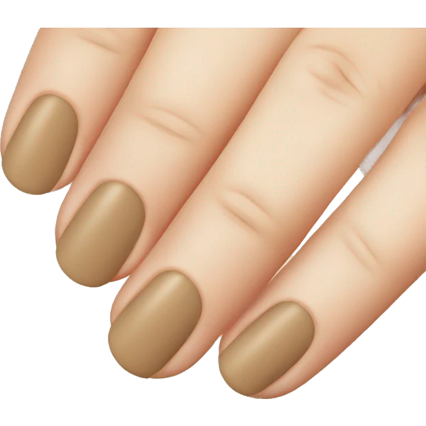 beige nail emoji