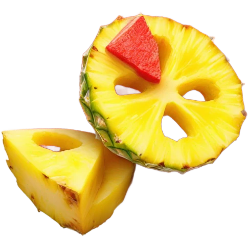 Pineapple with li hing mui powder. Hawaiian  emoji