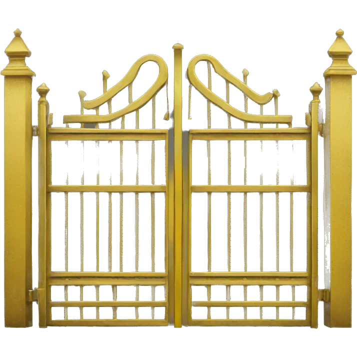 Yellow metal gate  emoji