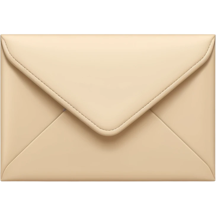 modern style light beige postal envelope emoji