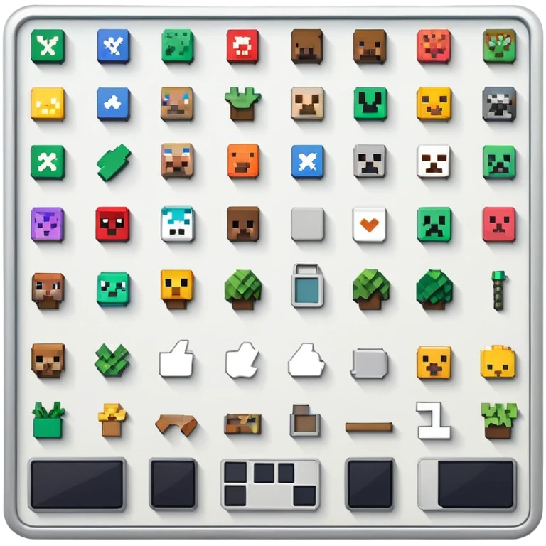 Minecraft dashboard  emoji