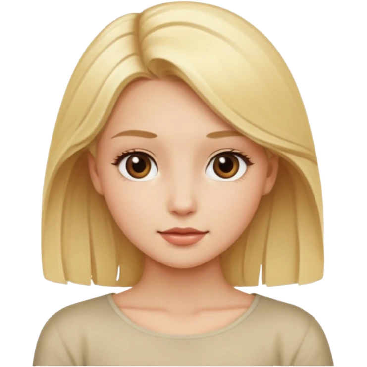 blonde girl in a graceful pose posing for the camera emoji