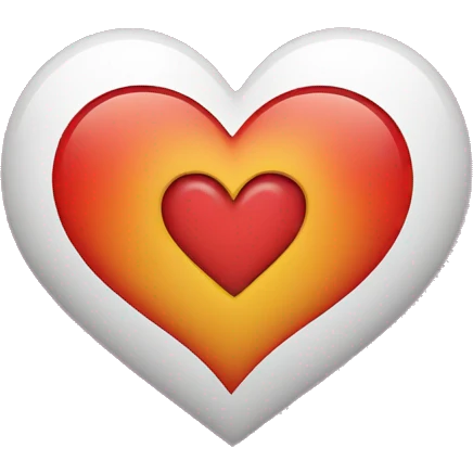 heart with the letter N+S inside of the heart emoji