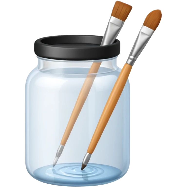 Water jar for brushes emoji