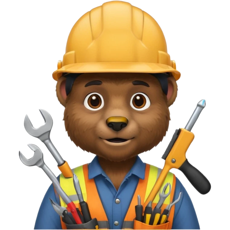 black bear engineer emoji