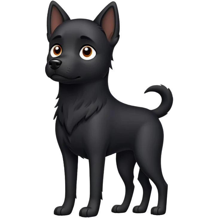 Black dog emoji