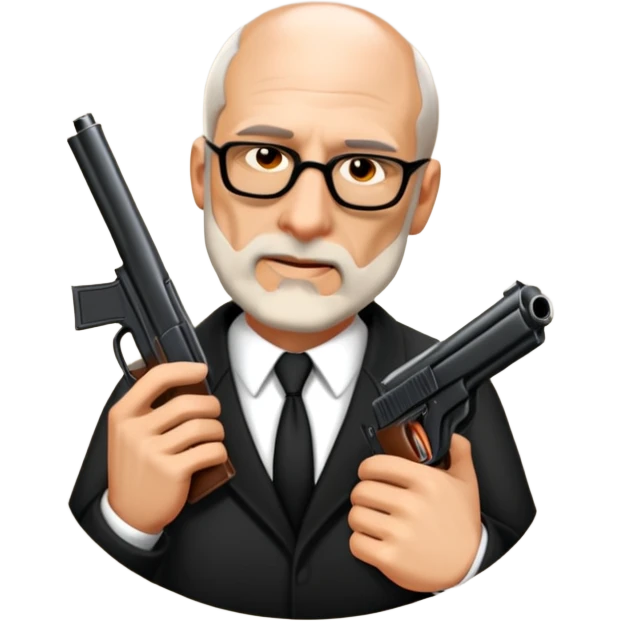 Spy with a gun emoji