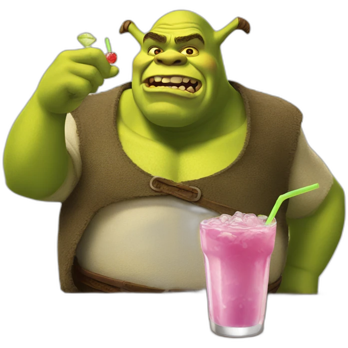 Shrek drink monster emoji