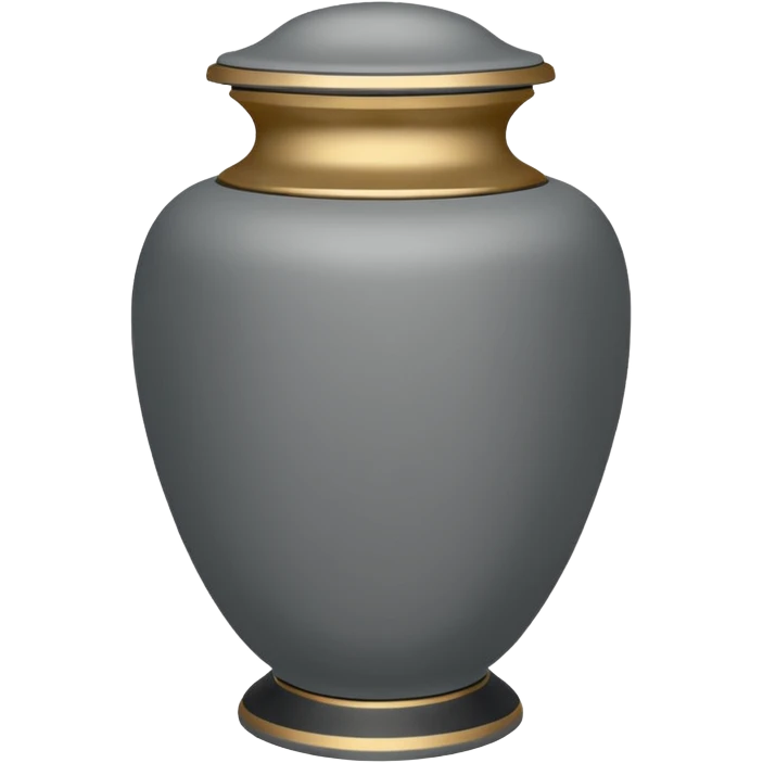 grey funeral urn
 emoji
