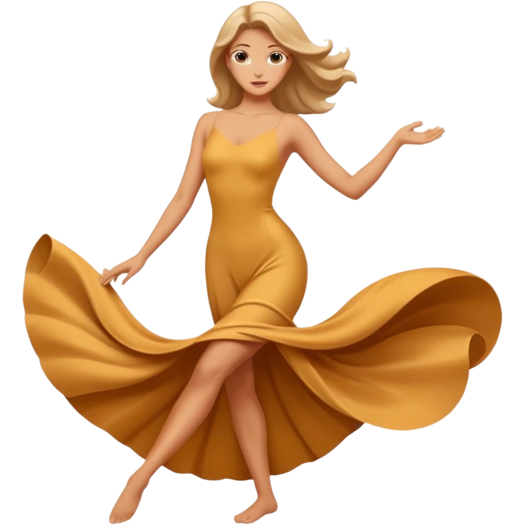 elegant pose with flowing lines emoji