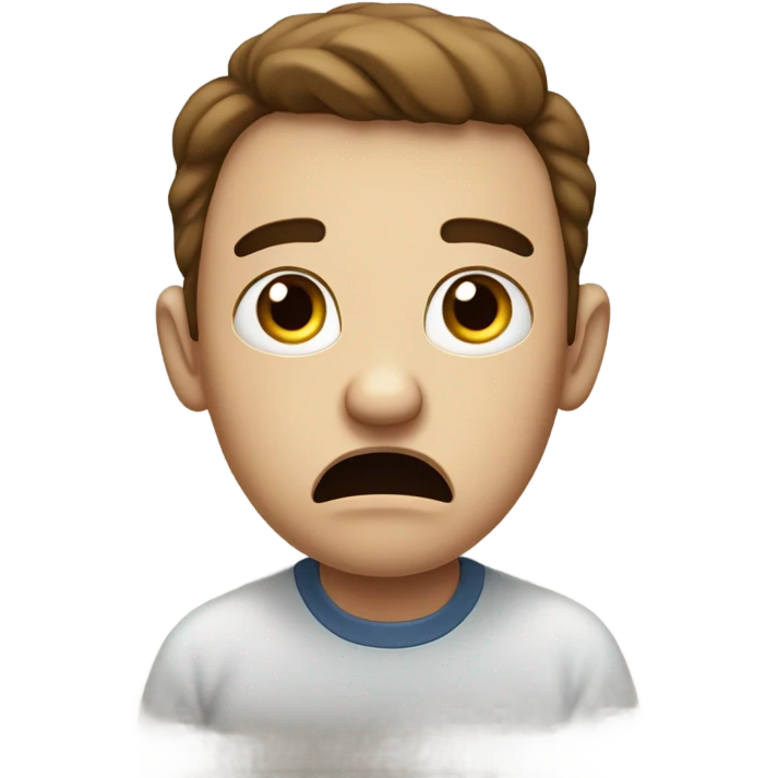 Scared and confused  emoji