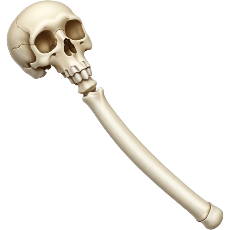 singular long anatomically-correct bone emoji