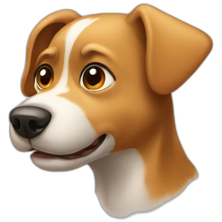 a little dog with snot running from its nose emoji