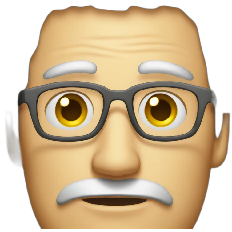 One eyed Middle aged man emoji