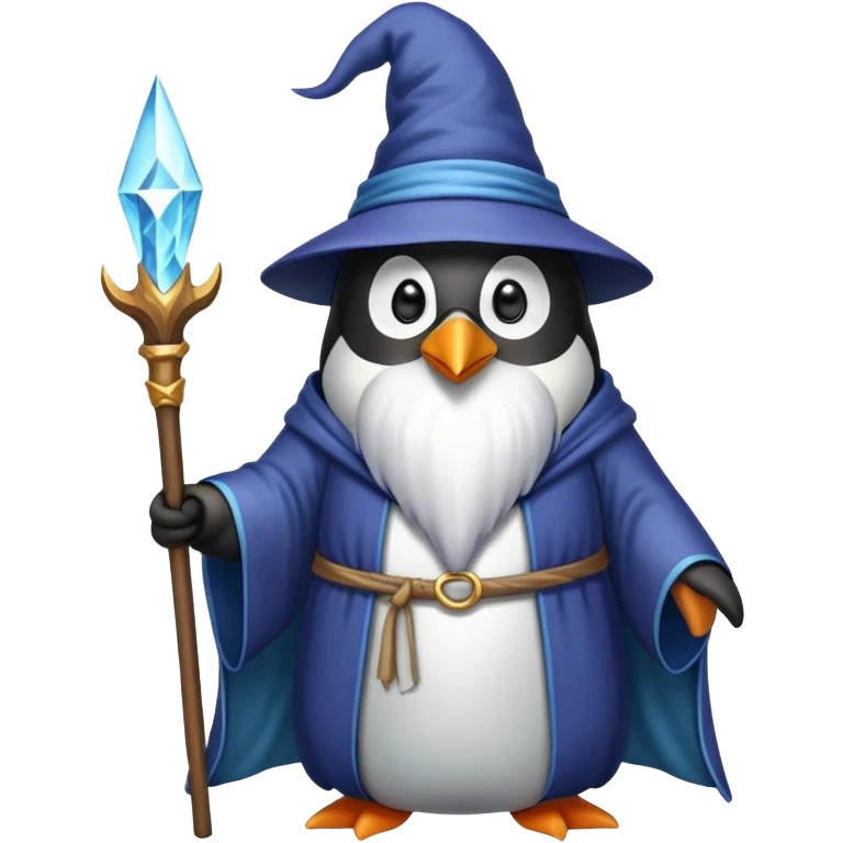 Penguin Wizard emoji