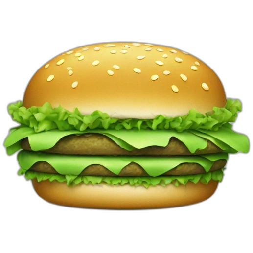 green burger emoji
