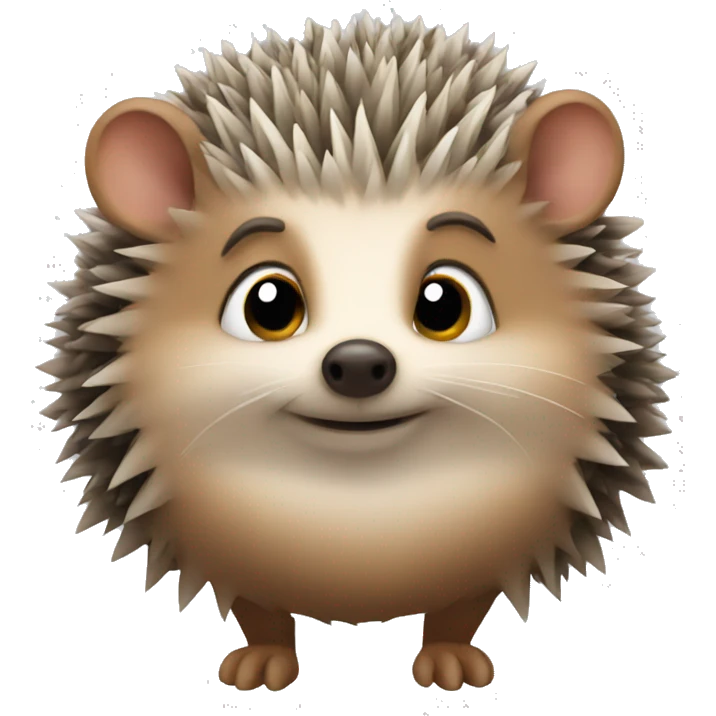 a hedgehog with a bow in his hair emoji