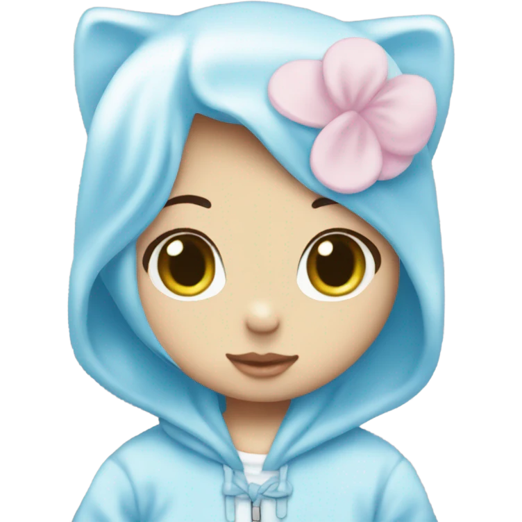 baby blue aesthetic hello kitty emoji