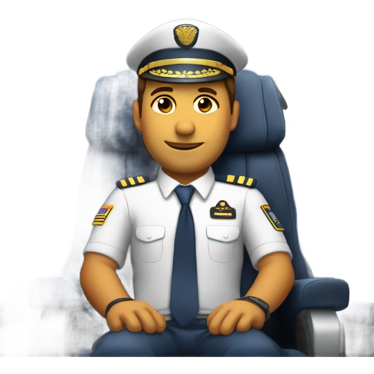 Airline Pilot asleep emoji