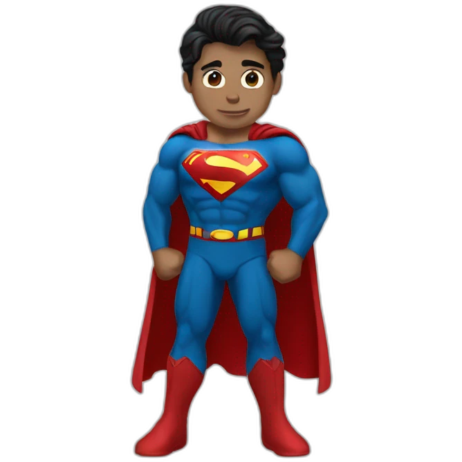 superman pants off emoji