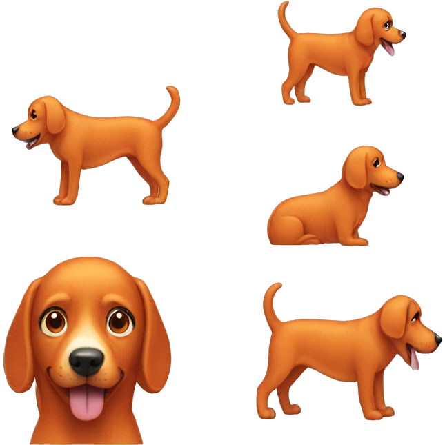 Orange dog  emoji
