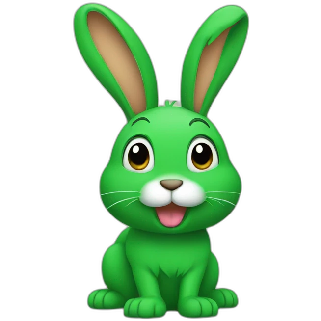 Green rabit emoji