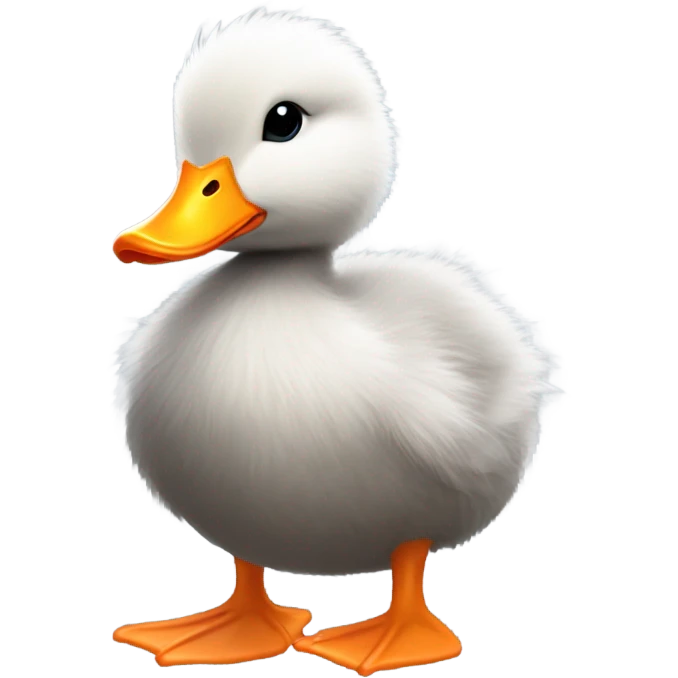 Baby gray duck emoji