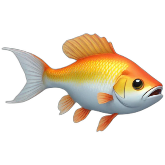 Fish using virtual reality emoji