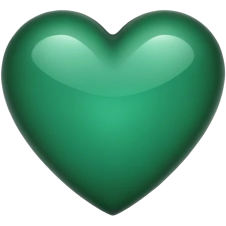 Dark green heart emoji