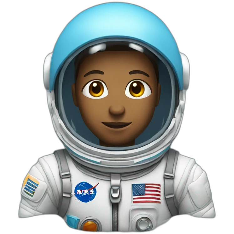 Astronaut with light blue helmet emoji