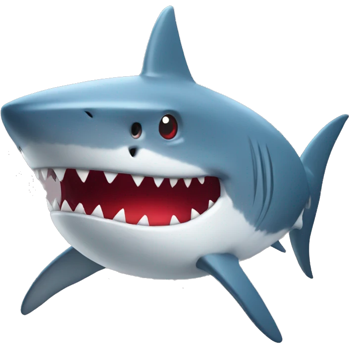 shark with red hat emoji