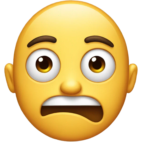 Emoji with a side eye. emoji