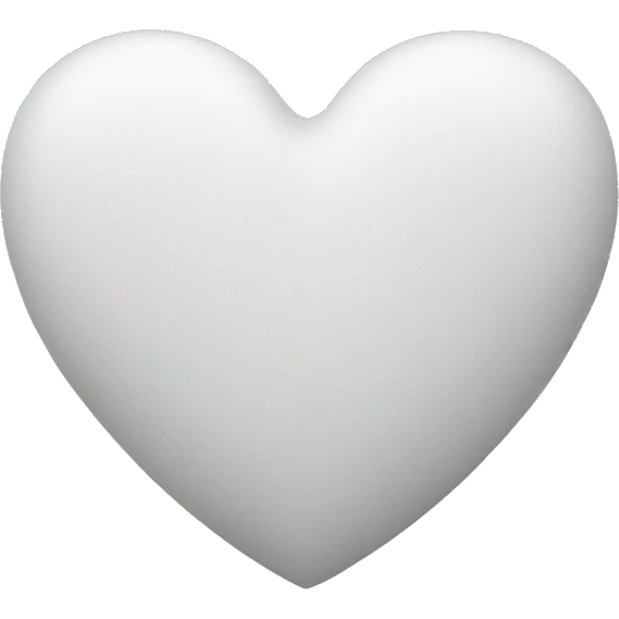 White line heart  emoji