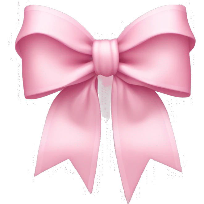 light pink coquette bow emoji