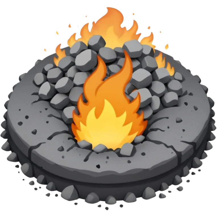 a pile of ashes emoji