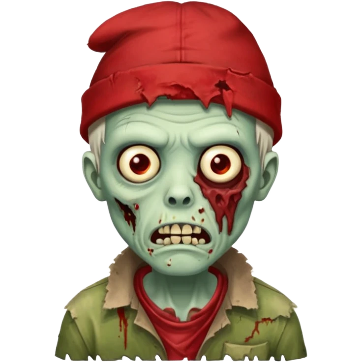 zombie in red hats emoji