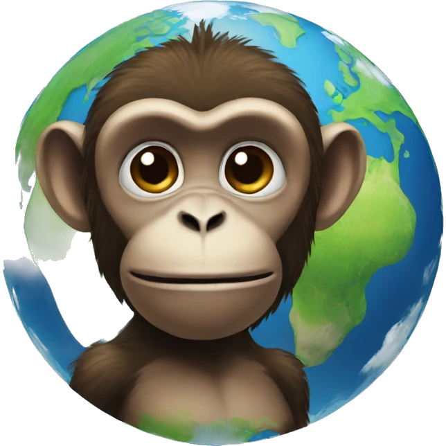monkey+earth+AI emoji