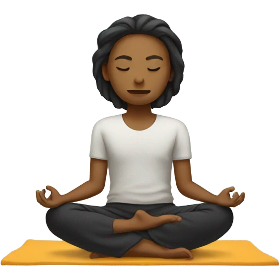 Meditating  emoji