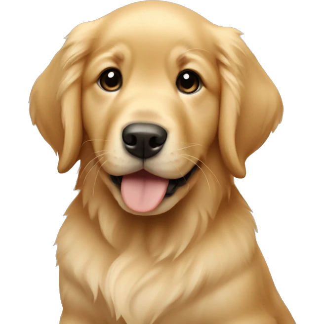 golden retriever puppy  emoji