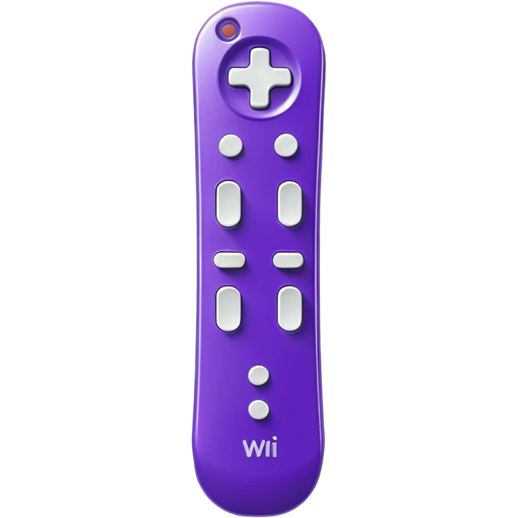 purple wii remote emoji