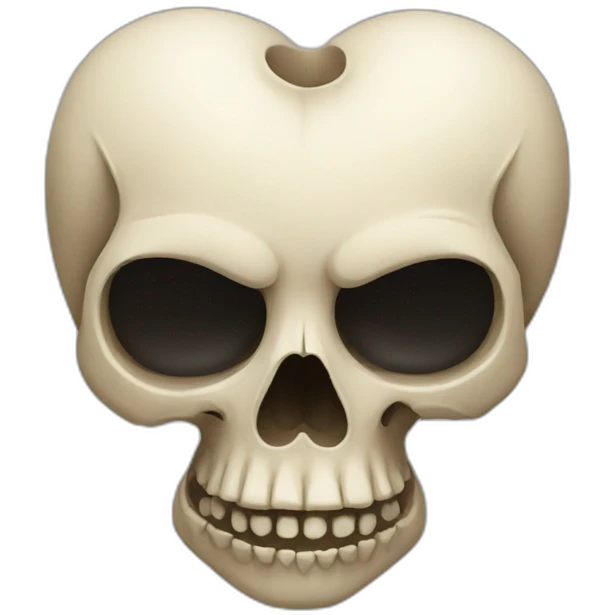 heart shape skull emoji